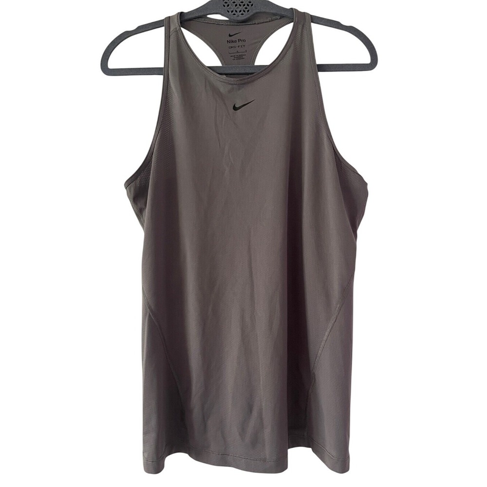 Nike Pro Dri‎ Fit Women's Gray Athletic Tank Large